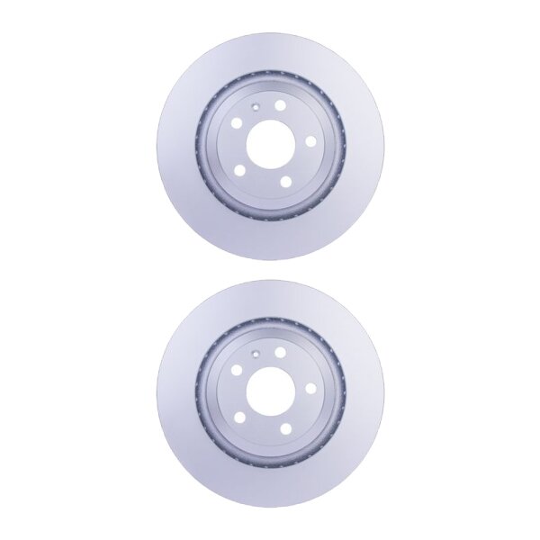 2 Brake Discs externally ventilated Ø 68 mm 22 mm HELLA for e.g. AUDI A6