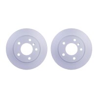 2 Brake Discs full Ø 75 mm 10 mm HELLA suitable...