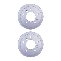 2 Brake Discs full Ø 85 mm 12 mm HELLA suitable...