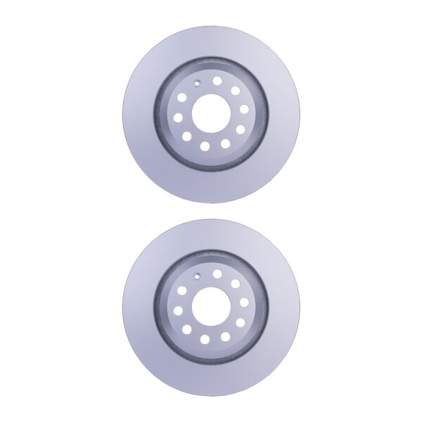 2 Brake Discs externally ventilated Ø 65 mm 22 mm HELLA for e.g. AUDI A3