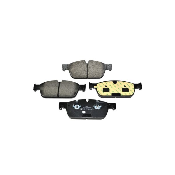 Brake pad set discs with wear warning indicator 17.2 mm HELLA for e.g. MB