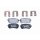 Brake pad set, rear brake disc HELLA PAGID for KIA