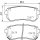 Brake pad set, rear brake disc HELLA PAGID for KIA