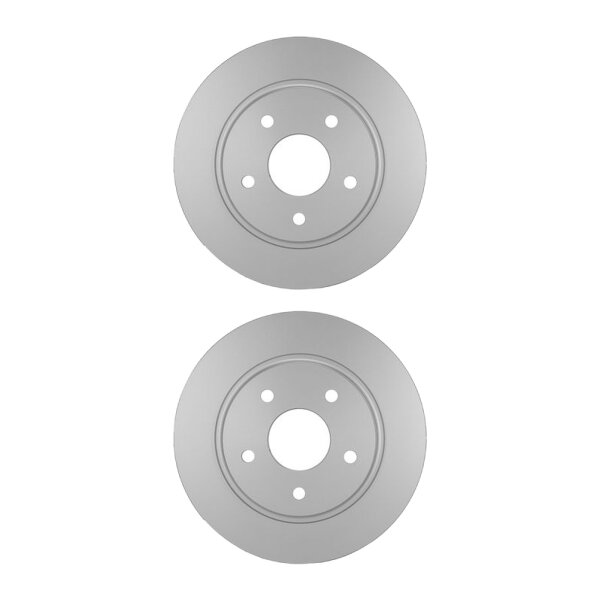 2 Brake Discs full Ø 72.5 mm 12 mm HELLA suitable for e.g. DODGE JOURNEY