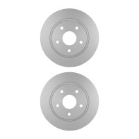 2 Brake Discs full Ø 72.5 mm 12 mm HELLA suitable...