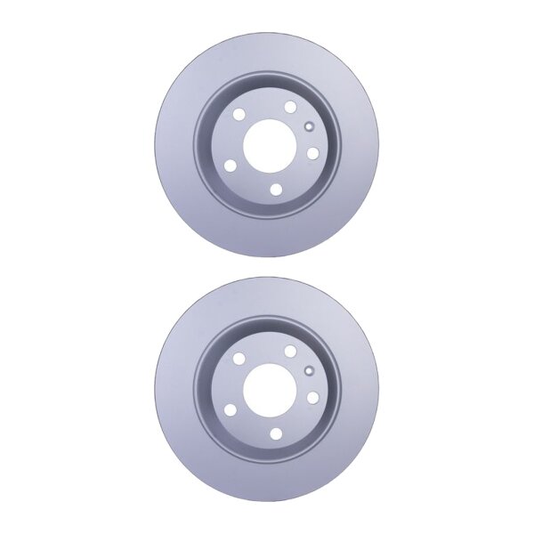 2 Brake Discs full Ø 68 mm 12 mm HELLA suitable for e.g. AUDI A6