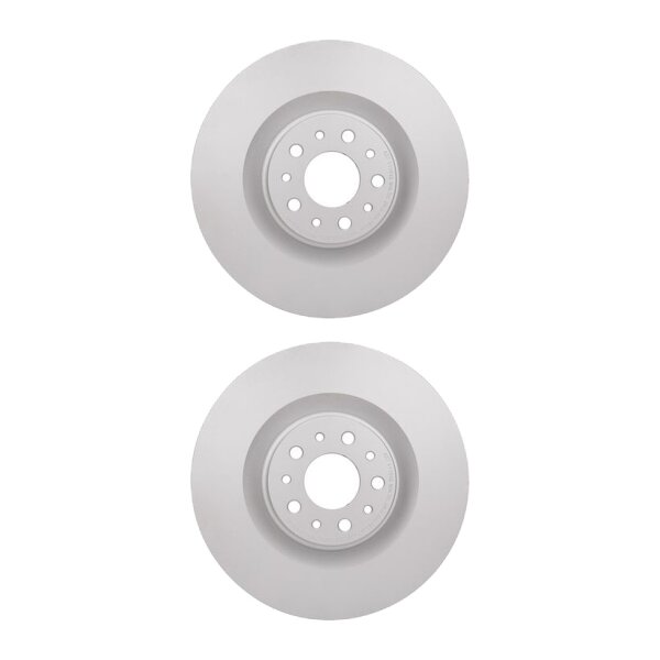 2 Brake Discs internally ventilated Ø 59 mm 28 mm HELLA suitable for FIAT DOBLO