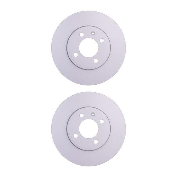 2 Brake Discs externally ventilated Ø 65 mm 22 mm HELLA suitable for e.g. VW UP