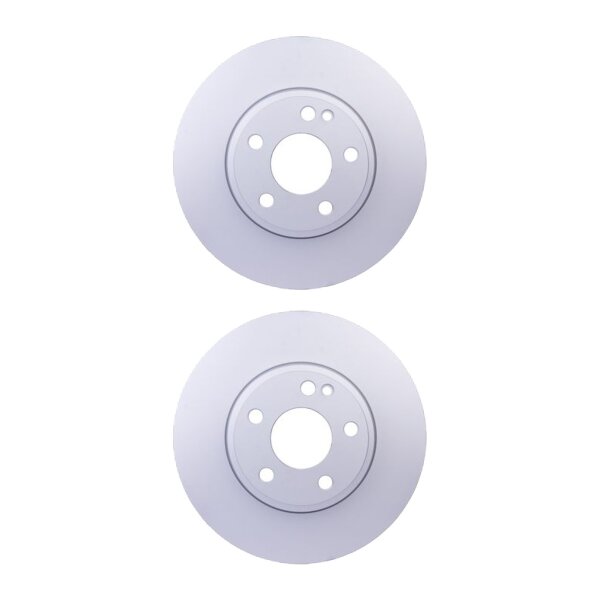 2 Brake Discs internally ventilated Ø 67 mm 28 mm HELLA for e.g. MB B-CLASS