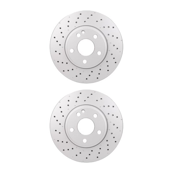 2 Brake Discs internally ventilated Ø 67 mm 28 mm HELLA for e.g. MB A-CLASS