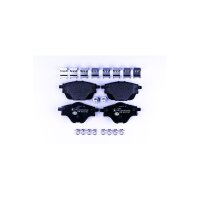 Brake pad set without wear warning 17.3 mm HELLA for e.g....