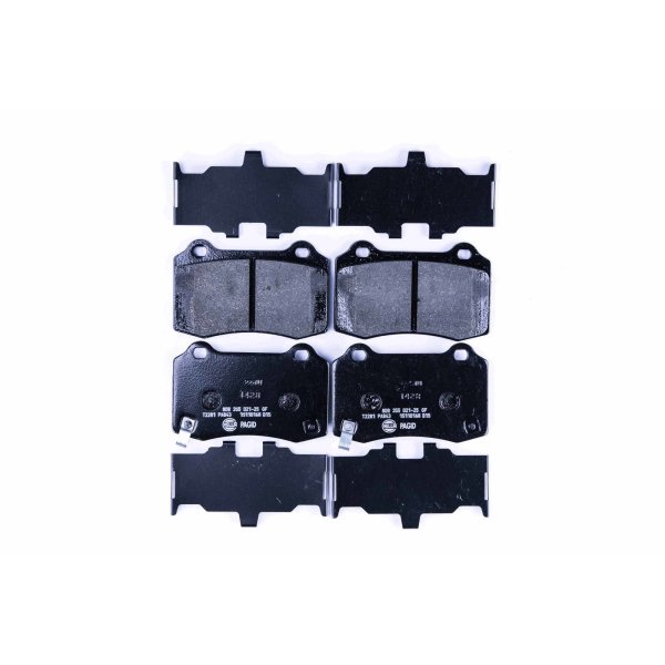 Brake pad set, rear brake disc HELLA PAGID for JEEP TESLA