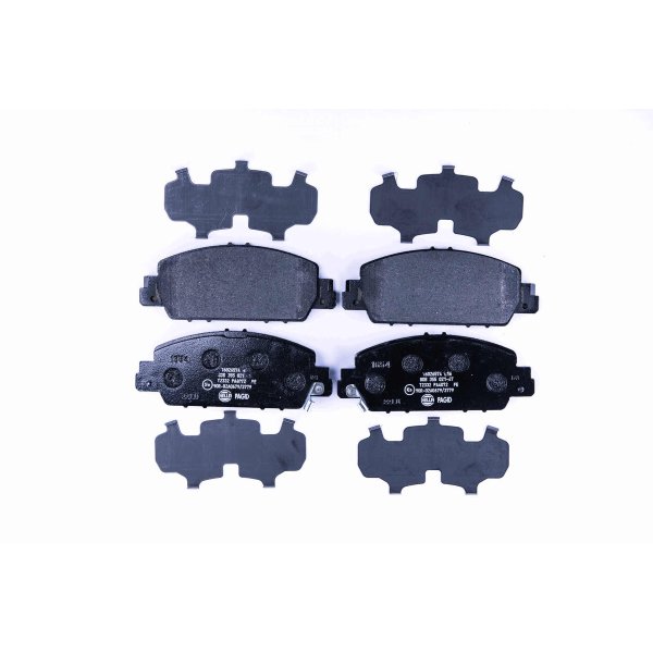 Brake pad set, front brake disc HELLA PAGID for HONDA ACCORD IX HR-V