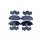 Brake pad set, front brake disc HELLA PAGID for HONDA ACCORD IX HR-V