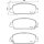 Brake pad set, front brake disc HELLA PAGID for HONDA ACCORD IX HR-V