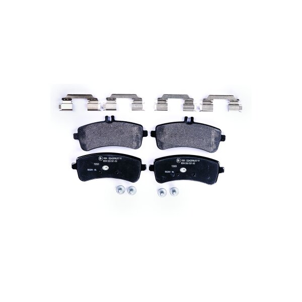 Bremsbelagsatz Scheiben mit Verschleißwarnanzeige HELLA für u.a. MB S-KLASSE