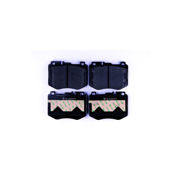 Brake pad set discs with wear warning 18.9 mm HELLA for e.g. MB E-KLASSE