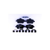 Brake pad set discs with wear warning 18.4 mm HELLA for...