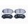 Brake pad set, front brake disc HELLA PAGID for NISSAN RENAULT