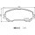 Brake pad set, front brake disc HELLA PAGID for NISSAN RENAULT