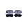 Brake pad set with wear warning 16.7 mm HELLA for NISSAN X-TRAIL and others