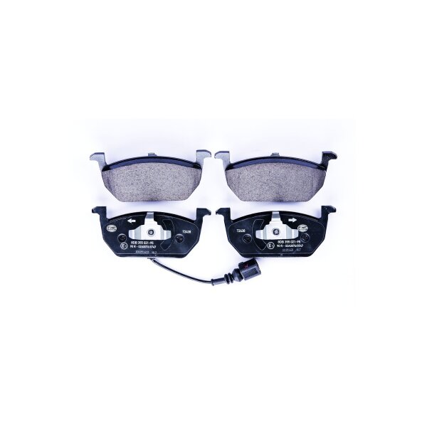 Brake pad set with wear warning contact 17.2 mm HELLA for...