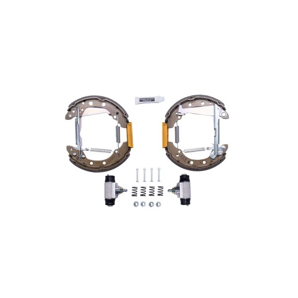 Brake Shoe Set Ø 200 mm 40 mm HELLA suitable for e.g. VW GOLF