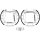 Rear brake shoe set HELLA PAGID for AUDI SEAT VW 80 B3 Saloon