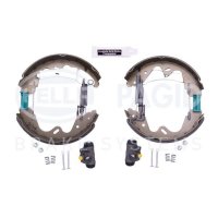 Rear brake shoe set HELLA PAGID for NISSAN TERRANO II (R20)