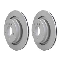 2 Brake Discs externally ventilated Ø 75 mm 19.9...