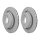 2 Brake Discs externally ventilated Ø 75 mm 19.9 mm HELLA for BMW 3 Series
