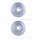 2 Brake Discs internally ventilated Ø 67 mm 30 mm HELLA suitable for e.g. MB CLK