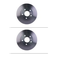 2 Brake Discs ventilated Ø 70.1 mm 25 mm HELLA for...
