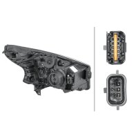 Headlight left 12 V W21/5W halogen HELLA for FIAT TALENTO and others