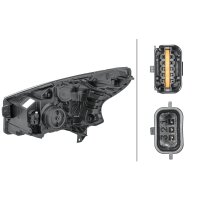 Main headlight right 12 V H4 FF HELLA