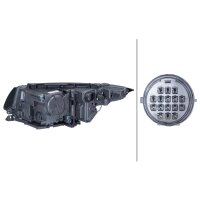 Headlight right 12 V HB3 Halogen HELLA for e.g. LAND...