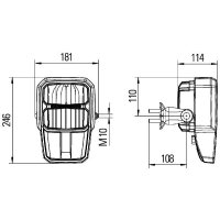 Scheinwerfer LED HELLA für LIEBHERR