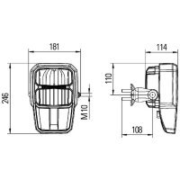 Scheinwerfer LED HELLA für LIEBHERR