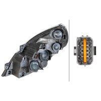 Main headlamp right 12 V H7/H1 FF HELLA for HYUNDAI Santa...