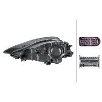 Hauptscheinwerfer rechts 12 V LED Matrix HELLA für u.a. PORSCHE CAYENNE