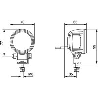 Arbeitsscheinwerfer LED HELLA für DOOSAN