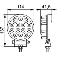 Arbeitsscheinwerfer LED HELLA Valuefit S2200 2200lm 12/24V Nahfeldausleuchtung
