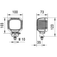 Arbeitsscheinwerfer LED 800mm 3000lm HELLA VALUEFIT S3000 Nahfeldausleuchtung
