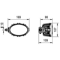 Arbeitsscheinwerfer LED HELLA für GRIMME