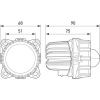 Fernscheinwerfer LED symmetrisch HELLA für CARRARO