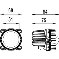 Fernscheinwerfer LED symmetrisch HELLA für CARRARO
