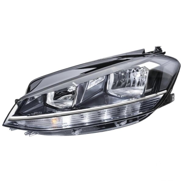 Main headlamp left 12 V H7 halogen HELLA for VW Golf VII and others