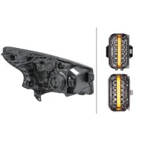 Left main headlight 12 V PY21W Halogen HELLA