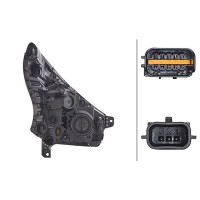 Left main headlight 12 V LED halogen HELLA