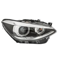 Headlight right 12 V D1S gas discharge lamp LED HELLA for BMW 1 Series